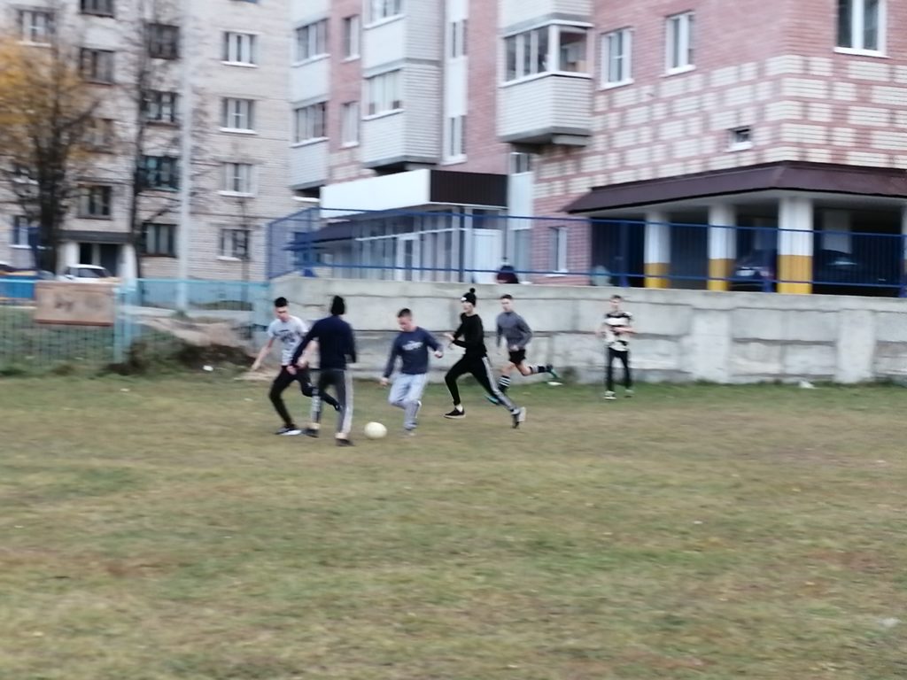Футбольный матч между студенческими общежитиями № 1 и № 3 в рамках акций «Молодежь за ЗОЖ» м «Сообщи, где торгуют смертью»