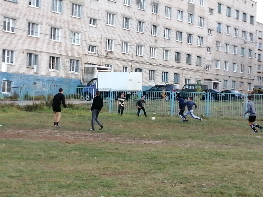 Футбольный матч между студенческими общежитиями № 1 и № 3 в рамках акций «Молодежь за ЗОЖ» м «Сообщи, где торгуют смертью»