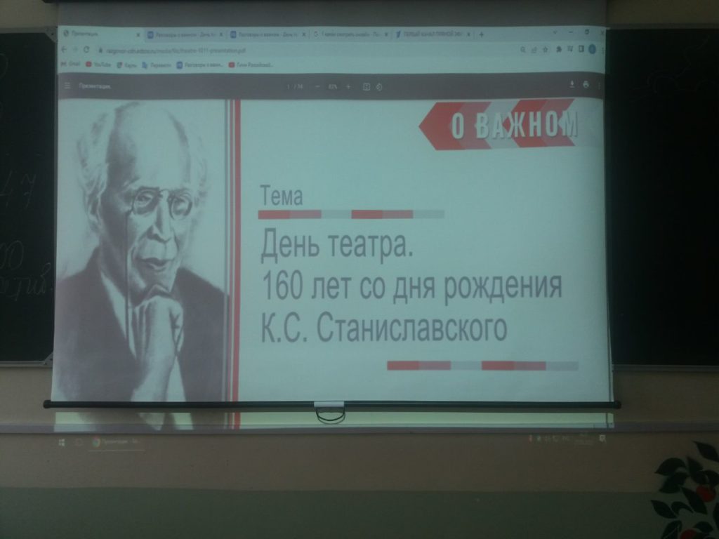 День театра 160 лет со дня рождения К. С. Станиславского